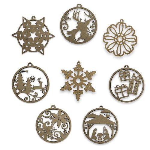 Kit Pingente com Bolinhas 8 peças madeira Kit Pingente com Bolinhas 8 peças madeira