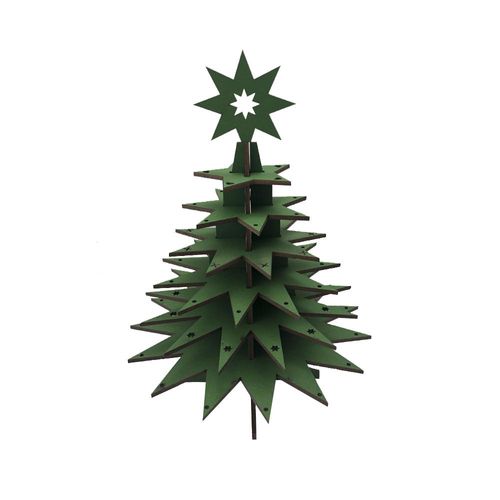 Arvore de Natal 3D 17X25cm verde