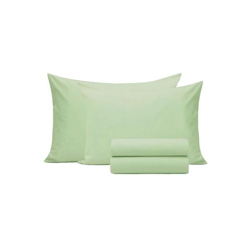 Jogo de lençol duplo com elástico Domani DMI casal menta 100% algodão Jogo de lençol duplo com elástico Domani DMI casal menta 100% algodão
