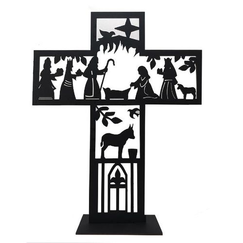 Cruz Presépio 25x30cm preto Cruz Presépio 25x30cm preto