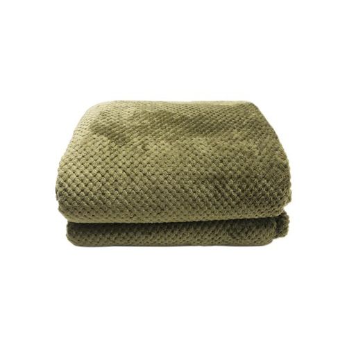 Manta Domani Plush Jacquard 2,20mx2,50m queen Olive Manta Domani Plush Jacquard 2,20mx2,50m queen Olive