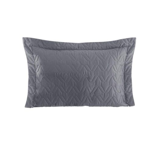 Porta travesseiro Kacyumara Tinto Satineé 300 fios 50cmx90cm chumbo/grafite Porta travesseiro Kacyumara Tinto Satineé 300 fios 50cmx90cm chumbo/grafite