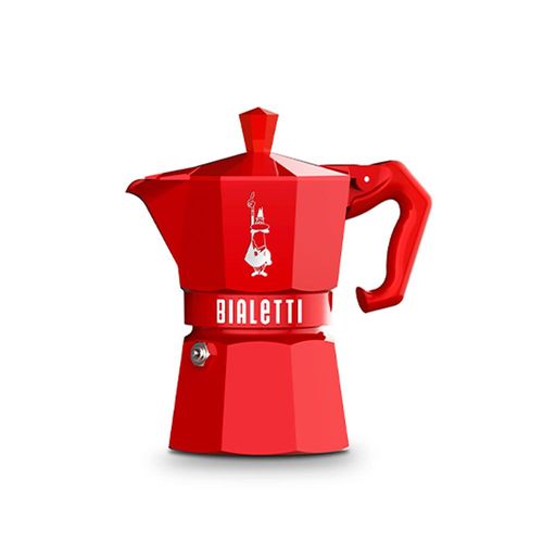 Cafeteira Italiana Bialetti Moka Express 3 Xícaras: Edição Exclusive Vermelha e Design Retrô