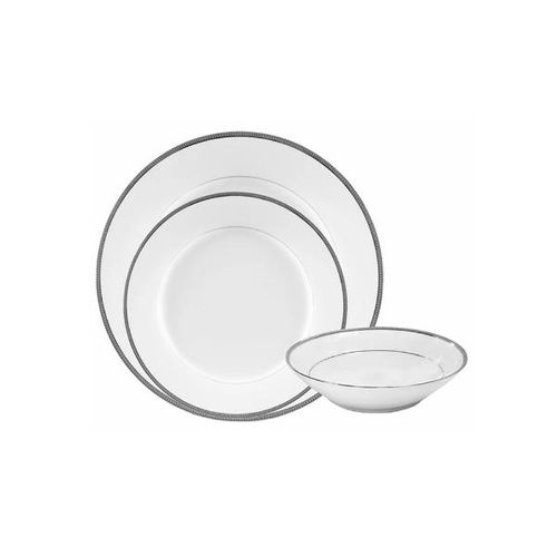 Baixela em porcelana Noritake Toorak 18 peças platinum