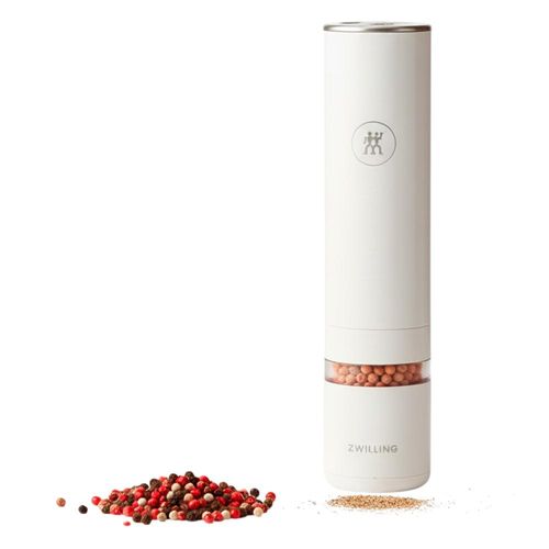 Moedor Elétrico de Pimenta ou Sal Zwilling Enfinigy Branco: Mecanismo de Cerâmica e Design Minimalista Moedor Elétrico de Pimenta ou Sal Zwilling Enfinigy Branco: Mecanismo de Cerâmica e Design Minimalista