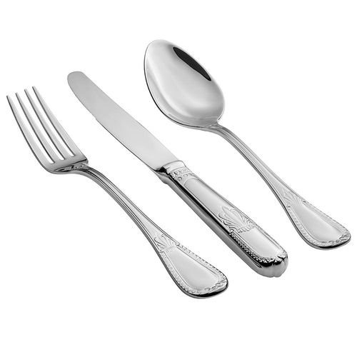 Faqueiro em Aço Inox Saint James Splendor 130 Peças: Serviço Completo com Talheres de Peixe e Design de Luxo