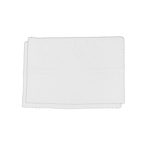 Jogo de lugar americano L'Hermitage Cotton 2 peças cinza 33x48cm, em tecido de alta qualidade para mesa posta